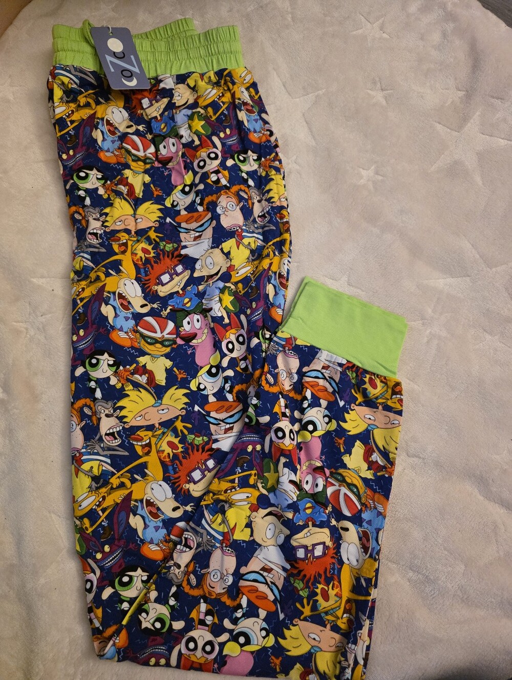 Cozco Womens 90s Cartoon Print Bamboo Jogger